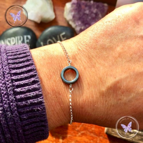 Hematite Circle Bracelet